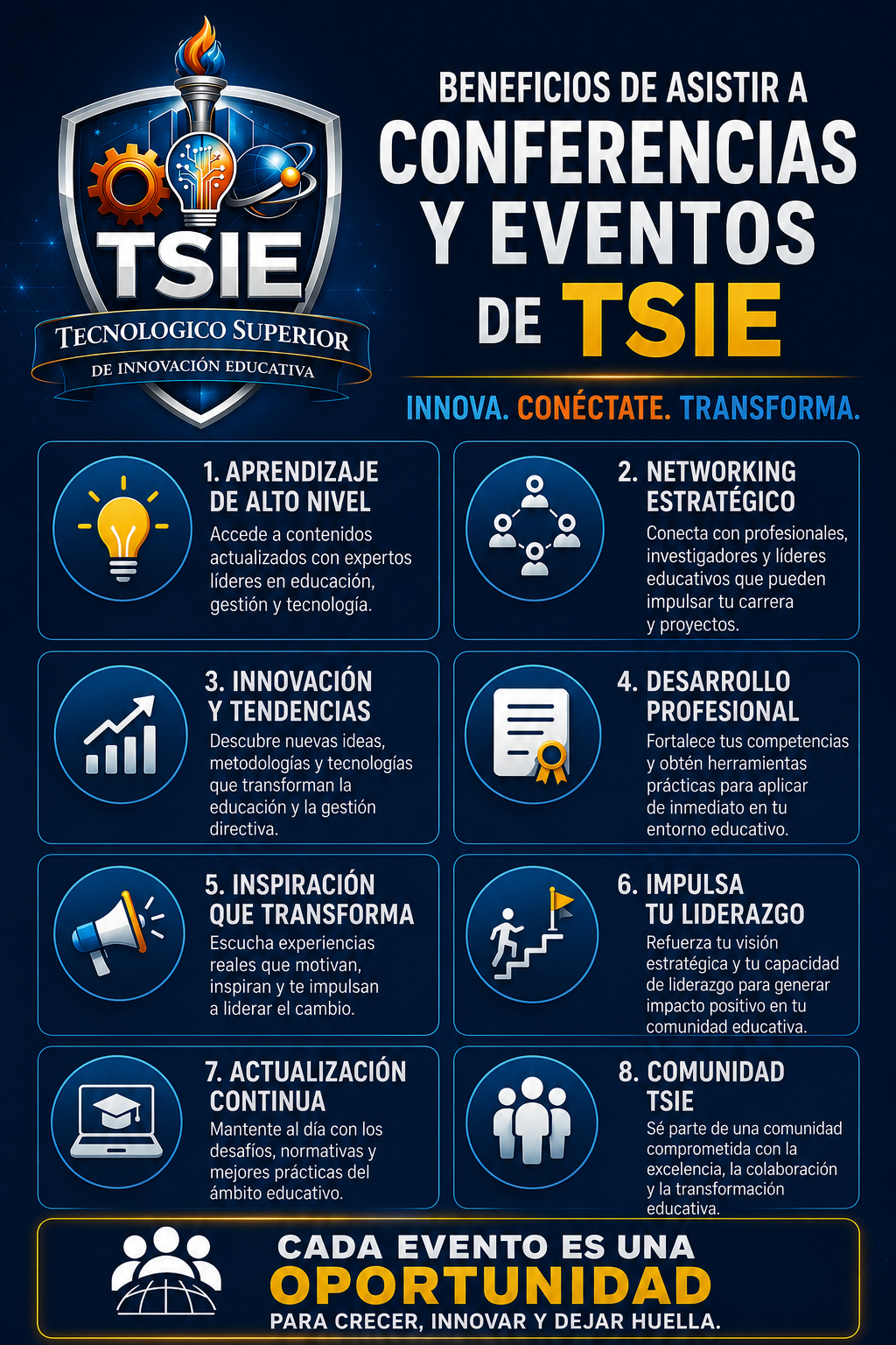Eventos y conferencias beneficios de confere